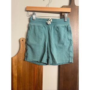 Primary Green Soft Cotton Adjustable Fit Drawstring Shorts Size 6-7